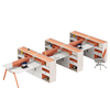 Liyu 4 Person Desk Modular Open Standard Sizes Office Workstation Furniture Table Partition