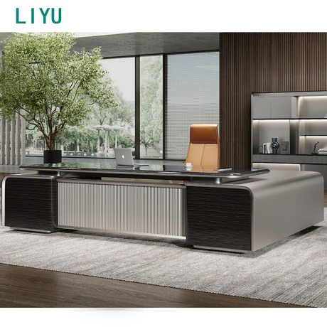 Liyu High Quality Product Customized Color And Size Cheap Price Modern Executive Office Desk