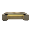 Liyu Luxury Modern Modular L-Shaped Executive Officer Boss Wooden Workstation Desk Office Furniture Table Set for Home Use