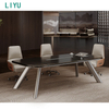 Liyu High End Luxury 8 10 12 16 Person Seater Office Meeting Desk Conference Table Office Board Meeting Room Table