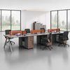 Liyu Modern Office Furniture Partition Workstation Office Table Cubicle Office Desk For 4 People