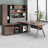 Liyu Modern Wooden Office Desk L Shape Furniture Luxury Executive Office Works Manage Table Corner Office Desks