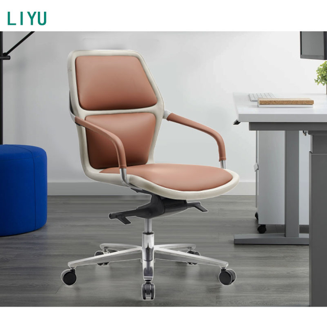 Liyu Furniture Modern Swivel Height Adjustable Mesh Office Chair Back Ergonomic Fabric Task Office Chair with Lumbar Support