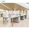 Liyu Furniture Economical Custom Design Excellent Desk Quality Modern Staff Work Station And Chair Combination Office Table Office Partition