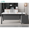 Liyu Furniture Modern Pc Laptop Working Table Executive Office Desk With Cabinet Single Computer Desk For Office