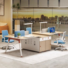 Liyu Office Furniture 3 People Office Desk Open Work Station Cubicle Staff Workstation Desk 2 3 Person Workstation Table