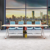 Liyu Boardroom Room Tables And Chairs Room 20 Person Meeting Modern Office Desk Boat Shaped Folding With Conference Table