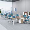 Liyu Modern Adjustable Office Table for Height Tables Computer Workstation Desks Office Wooden Staff Desk