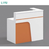 Liyu Modern Design Wood MDF Panel Front Table Reception Desk for Hotels Offices Bars Living Rooms Workshops