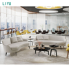 Liyu Meubles De Bureau Modern New Curved Sofa Waiting Office Reception Sofa Lobby Office Sofa Set Furniture