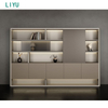 Liyu Modern Large Office Furniture Boss Table And Chair Combination Wooden President And Manager Desk with Simple Design