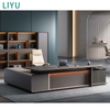 Liyu Modular Office Table Furniture MDF Office Desk Executive Table Wooden Modern L Shaped Executive Desk