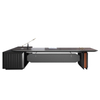 Liyu Modular Custom Luxury Work Table Furniture Wood Frame L Shape Strong Executive Boss Office Desk