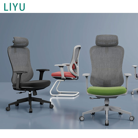 Liyu China Luxury Executive Office Furniture Ergonomic Office Chair Full Mesh Chair for CEO Boss Chair with Seat