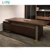 Liyu Furniture Hot Sale Good Reputation Latest Large Luxurious Office Table Chief Officer Desk