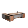 Liyu furniture Guangdong Supplier Manager CEO Boss Modern Large Office table L Shaped Large Executive Office Desk For Sale