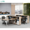 Liyu Commercial Office Furniture General Table Use Wood Panel Office Computer Desk Cubicle