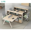 LIYU New Arrival Call Center Round Table Furniture Cubicle Office Workstation