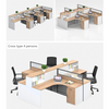 Professional Production of Office Furniture Design Partition Aluminum Partition with Drawer Desk