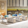 Liyu Office Furniture 3 People Office Desk Open Work Station Cubicle Staff Workstation Desk 2 3 Person Workstation Table