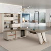 Liyu Commercial Furniture Supplier Simple CEO Work Desks Wooden Adjustable Modern L Shaped Office Tables