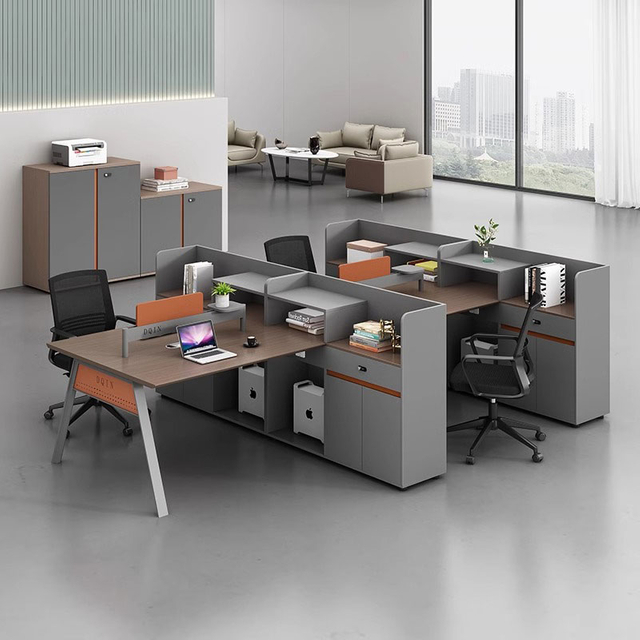 Liyu Flexible Office Furniture Desks Modern Desk Partition Customized Multiple People Modular Office Workstation Table