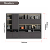 Liyu Modular Custom Luxury Home Office Work Furniture LED Light Computer Desk Office Desk with Lamp