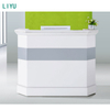 Liyu Modern Design Wood MDF Panel Front Table Reception Desk for Hotels Offices Bars Living Rooms Workshops