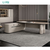 Liyu Modern Office Furniture Table Executive Ceo Office Desk with Sub-cabinet