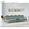 Liyu Meubles De Bureau Modern New Curved Sofa Waiting Office Reception Sofa Lobby Office Sofa Set Furniture