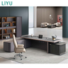 Liyu Modular Office Table Furniture MDF Office Desk Executive Table Wooden Modern L Shaped Executive Desk
