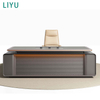 Liyu Modular Custom Furniture Factory Customized High-end Modern Design L-shaped Table Director Manager CEO Boss Desk
