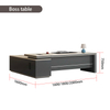Liyu Modern Italian Business Style Solid Wood Office Furniture Functional High-end Luxury Boss Desk Office Table CEO Desk