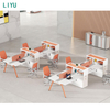 Liyu Furniture 2 Person Office Cubicle Wooden Workstation Modern Desk Partition