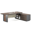 Liyu Furniture Small Size Wood Office Manager Desk with Side Cabinet for Home Office Building Or CEO Office Use