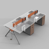 Liyu Modern Office Furniture Partition Workstation Office Table Cubicle Office Desk For 4 People