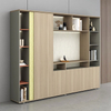 Liyu Simple Modern Combination Display Bookcase Wooden File Cabinet Office Floor Data File Cabinet Office Furniture Panel