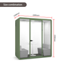 Liyu Office Collaboration Pod Plug-and-Play Meeting Booth with Climate Control & 360° Sound Absorption