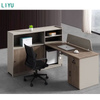 Liyu Wholesale Modular Furniture I -Shaped Desk Modern Manufacturer Cubicle China Open Work Space Workstation Office Partition
