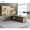 Liyu Wholesale Table Executive Wood White Furniture Manager Luxury Set Office Desk