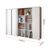 Premium File Cabinet with Modern Storage and LED Lighting