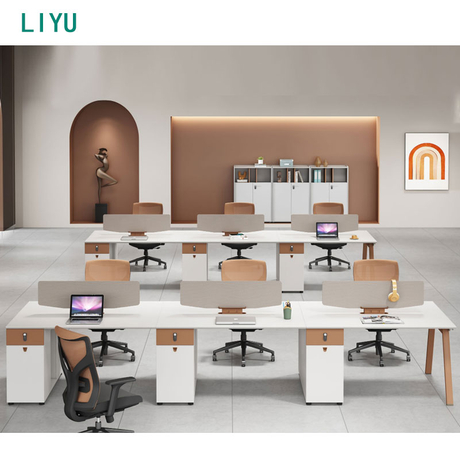 Compact and Functional Cubicle Desk for Collaborative Spaces