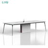 Liyu Hot Sale Luxury Extendable Conference Table Big Meetings Office Meeting Room Furniture