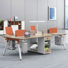 Liyu Modern Adjustable Office Table for Height Tables Computer Workstation Desks Office Wooden Staff Desk