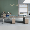 Liyu Home Desk with Standing And Seating for Commercial Wood Furniture Adjustable Cubicle Computer Offices Staff Table