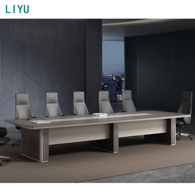 LIyu Wood Commercial Conference Table Office Furniture Office Desk Design Meeting Table