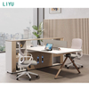 Liyu Modern Modular Office Cubicle Open Work Station Desk with Partition for Staff Modern Office Furniture Table