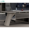 Liyu Modern Luxury Executive Desk L-Shaped Boss Manager Furniture Home Fashion Wood MDF Extendable Table for CEO Office