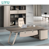 Liyu Most Popular Furniture L Shape Luxury Executive Office Modern Manage Table Desk Corner Furniture Office Desks