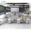 Liyu New Design Factory Price 4 Person Office Staff Desk Modular Office Workstation Tables